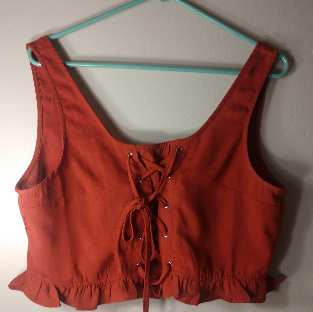 Burnt Sienna crop top